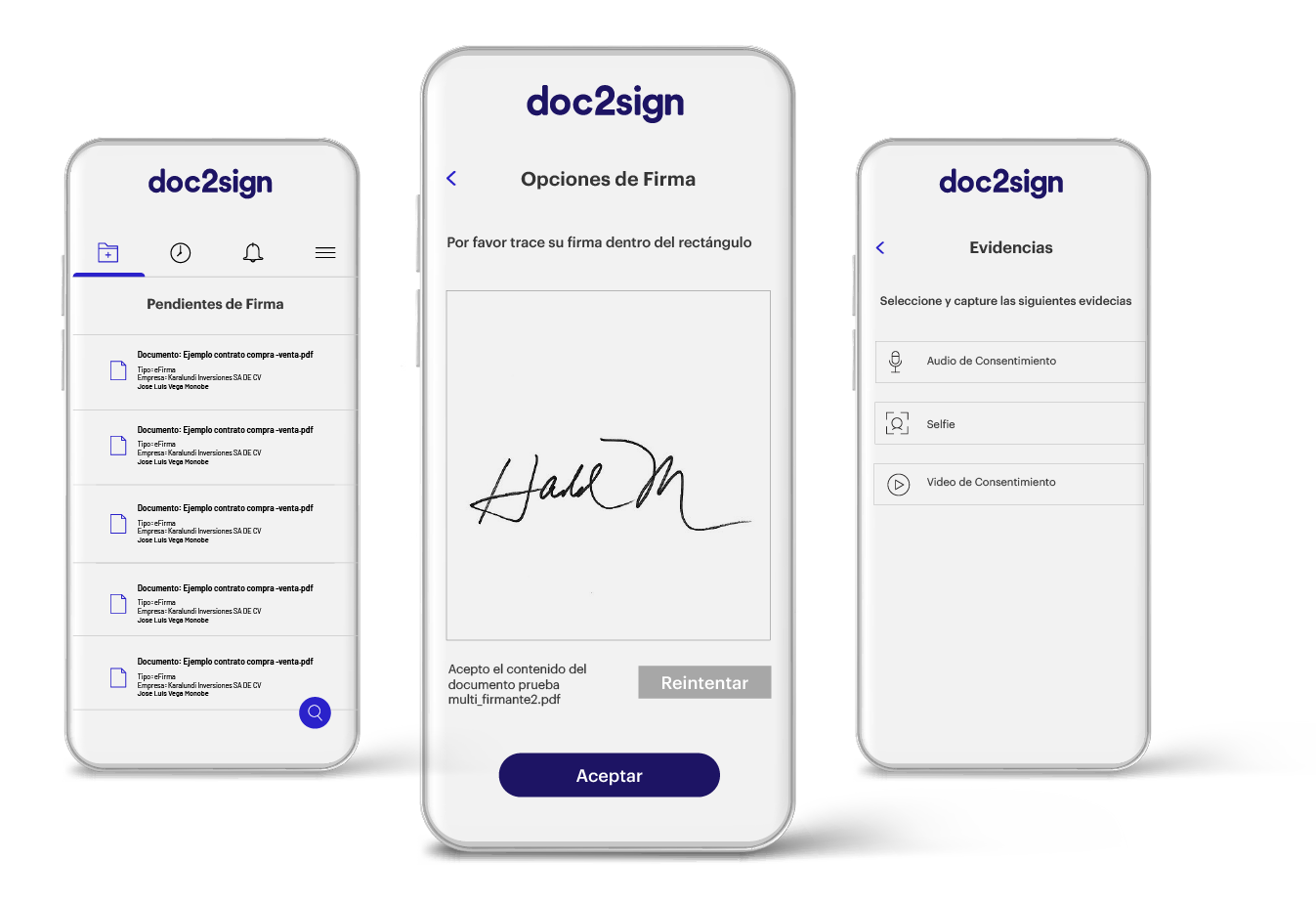 Doc2sign_App Mockups